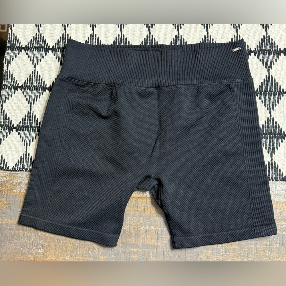 PINK Victoria's Secret Black Bike Shorts Smooth Stretchy Fabric